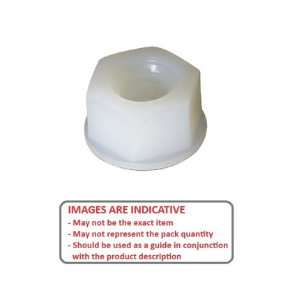 1039427 | NT022C-HXT-NY (PK-50) --- Hexagonal Nuts - 2-56 UNC - 2.18mm - 1.59x4.57 mm Full - Nylon Zytel 101 Nut