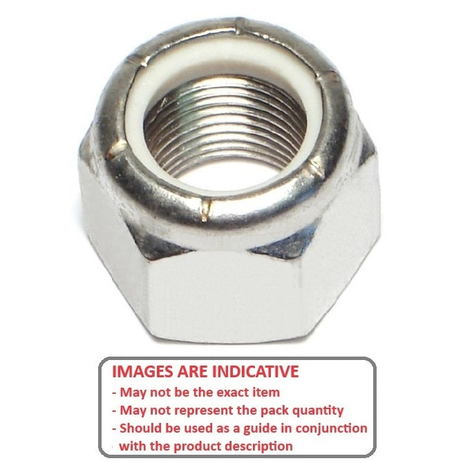 1056430 | NT040M-NI-AL (15 Pcs) --- Hexagonal Nuts - M4x0.7 Aluminium Flanged (May be coloured)