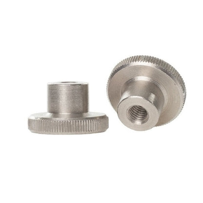 Thumb Nuts - 1/4-20 UNC -6.35mm- 25.4x6.35 mm - Stainless Steel 303/304 Similar to A2, 18-8 HRB80