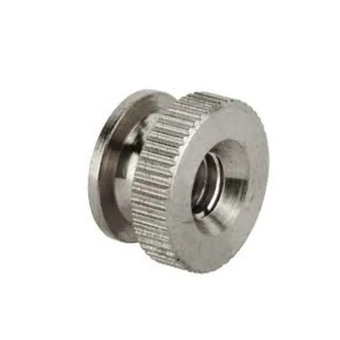 1070909 | NT064C-THC-S3 (Each) --- Thumb Nuts - 1/4-20 UNC - 6.35mm - 9.5x3.97 mm Collared - Stainless Steel 303 Similar to A2, 304, 18-8 Nut