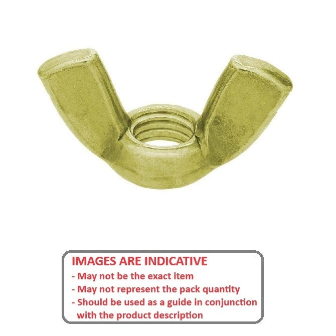 1060142 | NT050M-WG-BR (PK-200) --- Wing Nuts - M5 - 5x0.8mm - - - - - Brass Nut
