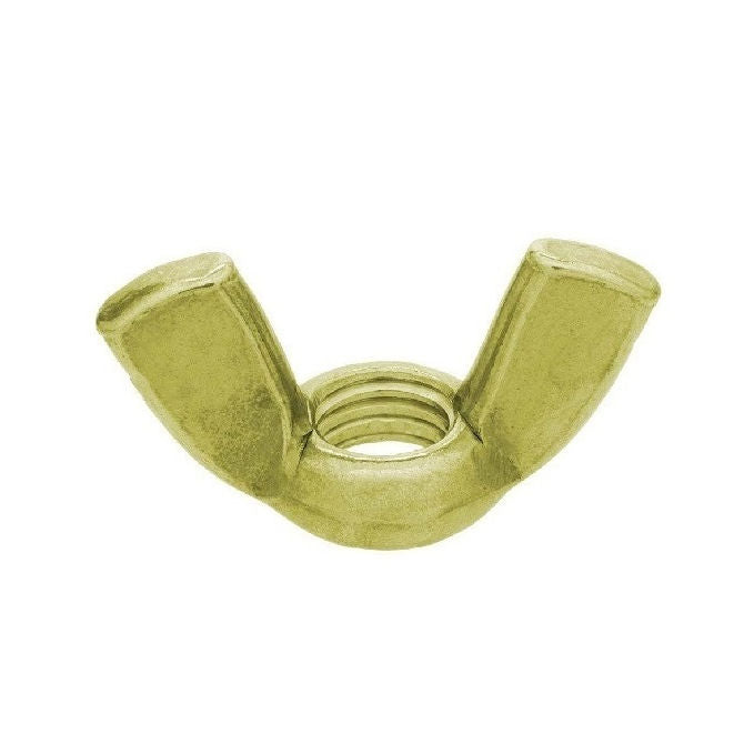 1088969 | NT100M-WG-BR (PK-100) --- Wing Nuts - M10 - 10x1.5mm - - - - - Brass Nut