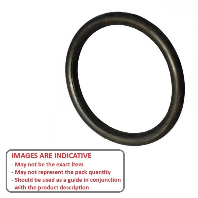 O-Ring 285 x 3 mm - Fluoroelastomero per alte temperature - Marrone - Duro 75 - MBA (confezione da 30)