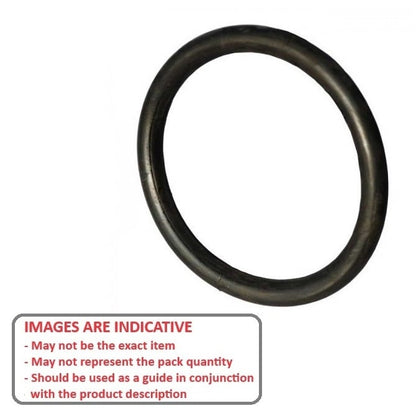 O-Ring 285 x 3 mm - Fluoroelastomero per alte temperature - Marrone - Duro 75 - MBA (confezione da 30)