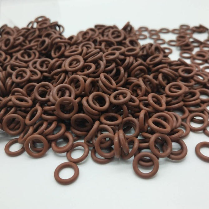 Fluoroelastomer Bulk O-Rings - 3x1 mm - Brown Fluoroelastomer - Fluoroelastomer O-Ring