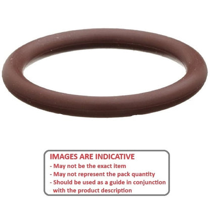 Joint Torique 104,37 x 3,53 mm - Fluoroélastomère Haute Température - Marron - Duro 75 - BS243 - MBA (Lot de 35)