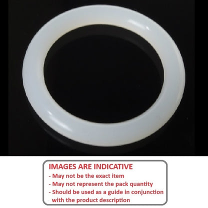 O-Ring 1,07 x 1,27 mm Gomma siliconica - Trasparente - Duro 70 - BS002 - MBA (confezione da 100)