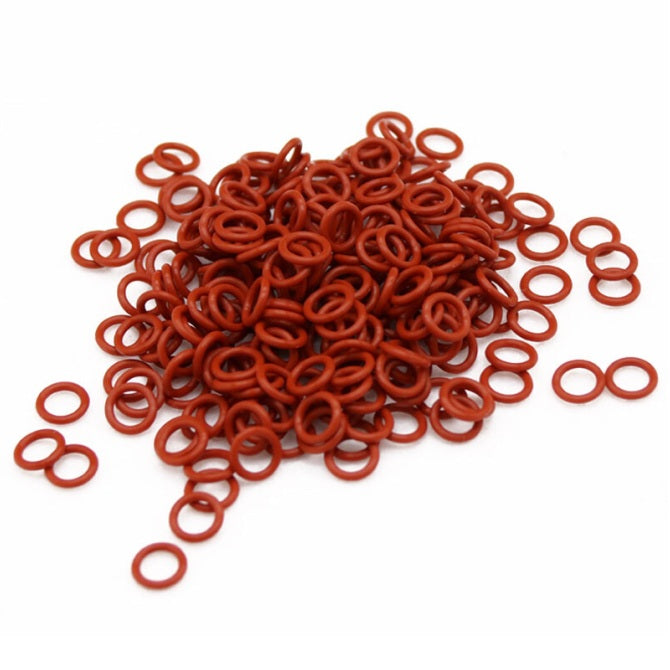 Silicone Rubber Bulk O-Rings - 12.07x5.33 mm - Red - Silicone Rubber O-Ring