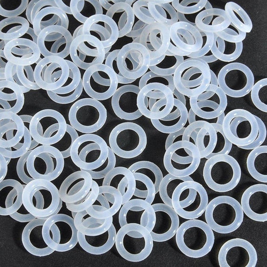 Silicone Rubber Bulk O-Rings - 7.65x1.78 mm - Clear - Silicone Rubber O-Ring