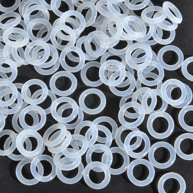 Silicone Rubber Bulk O-Rings - 45.69x2.62 mm - Clear - Silicone Rubber O-Ring