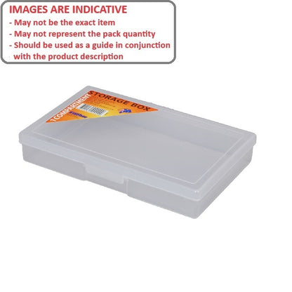 1038122 | 1H-031 --- Clear Plastic Parts Boxes - 1 x 185 mm x 115 mm