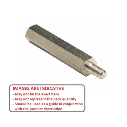 1045964 | SHX-TP-0300-06-036-BZ --- Threaded Pillars - M3 (3x0.5mm) x 4.76 mm x 31 mm