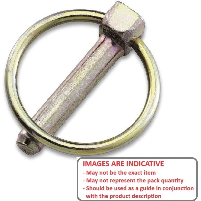 1094675 | LYP-CLK-110-045-MZ (Each) --- Clik Pins - 11x45x3.5 mm Mild Steel - Steel - Mild Zinc Plated Pin