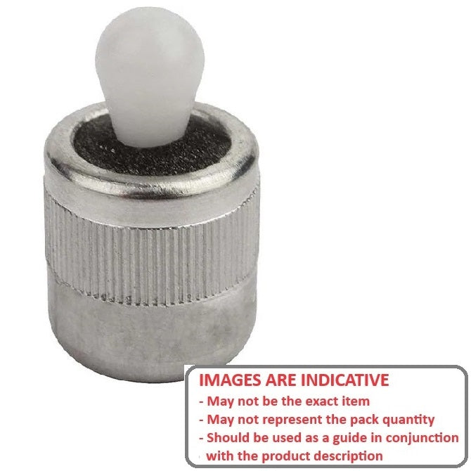 1070111 | JLP-80RS (Each) --- Locating Spring Pins - 6.35x3x4.01 mm Plastic Pin - Plastic