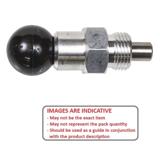 1101311 | BSD-35LORS (Each) --- Pull Pins - 12.7x14.288x38.1 mm Round Handle - Steel Pin