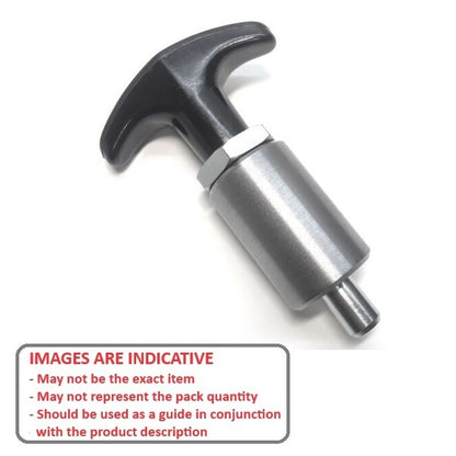 1101322 | BSD-60RS (Each) --- Pull Pins - 12.7x14.288x38.1 mm Tee Handle - Steel Pin