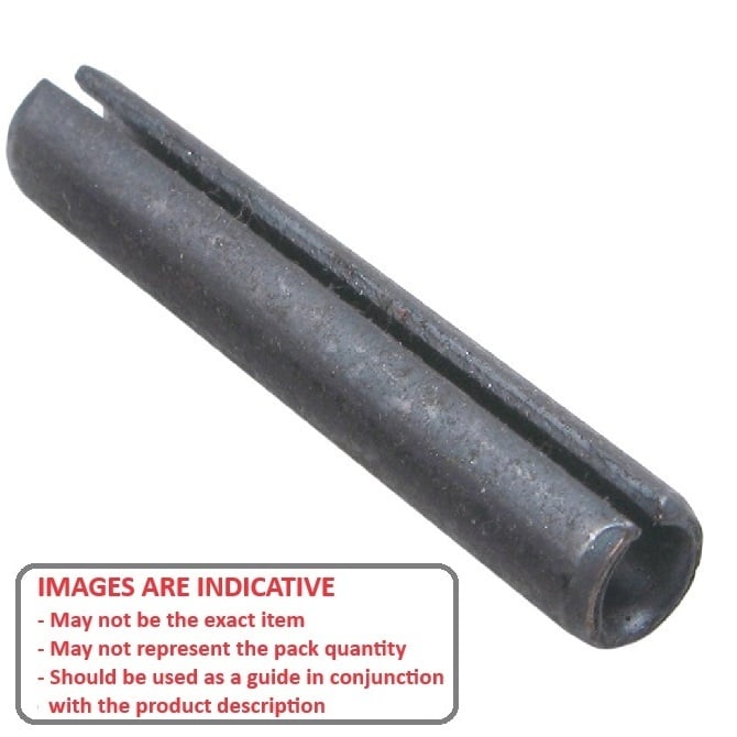 Spina elastica 9,53 x 22,23 mm - Acciaio al carbonio - DIN1481 / ISO8752 - Standard - MBA (confezione da 50)