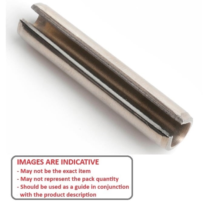 Goupille à rouleau 12 x 116 mm - Inox 304 - DIN1481 / ISO8752 - Standard - MBA (Paquet de 50)