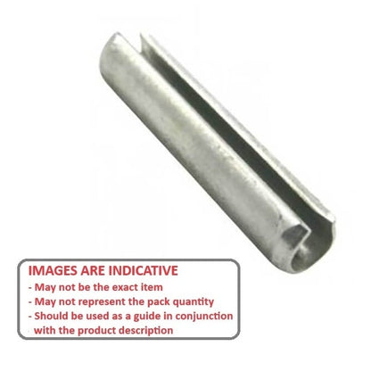 Goupille cylindrique 4 x 50 mm - Acier à ressort en carbone plaqué zinc - ASME B18.8.4M Type B - MBA (Pack de 5)