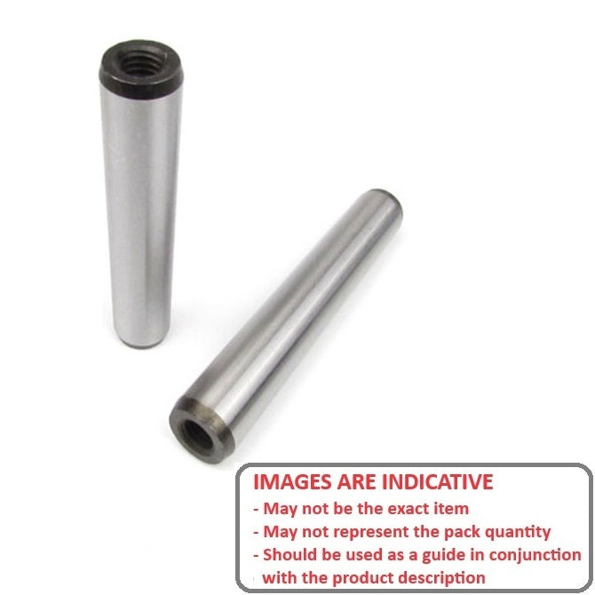 1082726 | TPM-0800-10000-EI (Each) --- Taper Metric Pins - 8x100x10 mm Extractable - Carbon Steel Pin