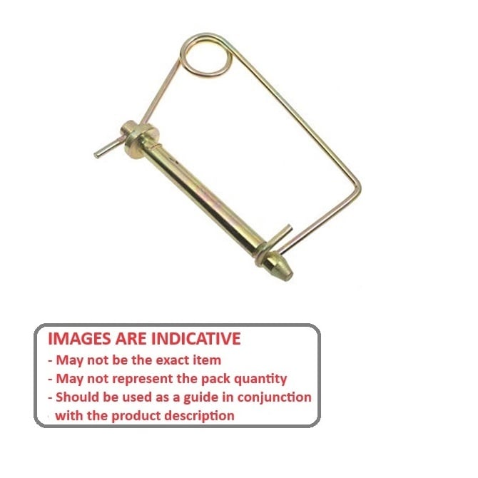 1090070 | LYP-T1-095-057-CZ --- Wire Lock Lynch Pins - 9.53 mm x 57.15 mm x 2.3 mm