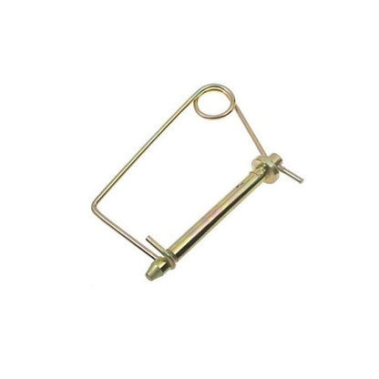 1088777 | LYP-T1-095-102-CZ (PK-2) --- Wire Lock Lynch Pins - 9.53x101.6x2.3 mm Single Wire - Carbon Steel Spring Wire Zinc Plated Pin