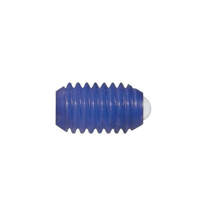 Ball Threaded Plungers - 5/16-18 UNC - 7.94mm - 14.7 mm - 17.8 N Acetal Body - Acetal with Nylon Ball