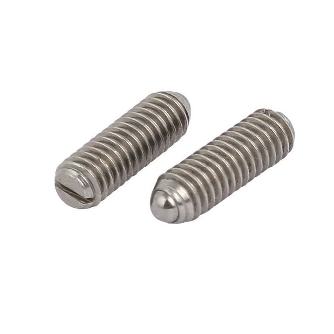 Ball Threaded Plungers - M8 - 8x1.25mm - 16 mm - 40 N Stainless Body - Stainless Steel 303 Similar to A2, 304, 18-8 