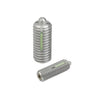 Ball Threaded Plungers - 10-32 UNF - 4.76mm - 11.9 mm - 0.6 N Stainless Body and Ball with Threadlock - Stainless Steel 303 Similar to A2, 304, 18-8 