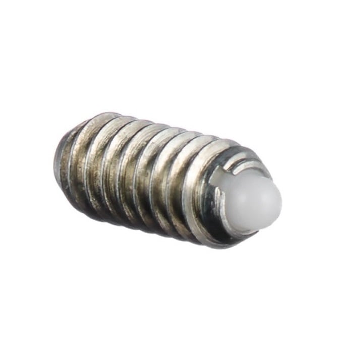 Stantuffo a sfera 10-32 UNF x 13 mm - Grado inossidabile 303 per impieghi gravosi con sfera in nylon - Sfera - Filettato - MBA (confezione da 1)