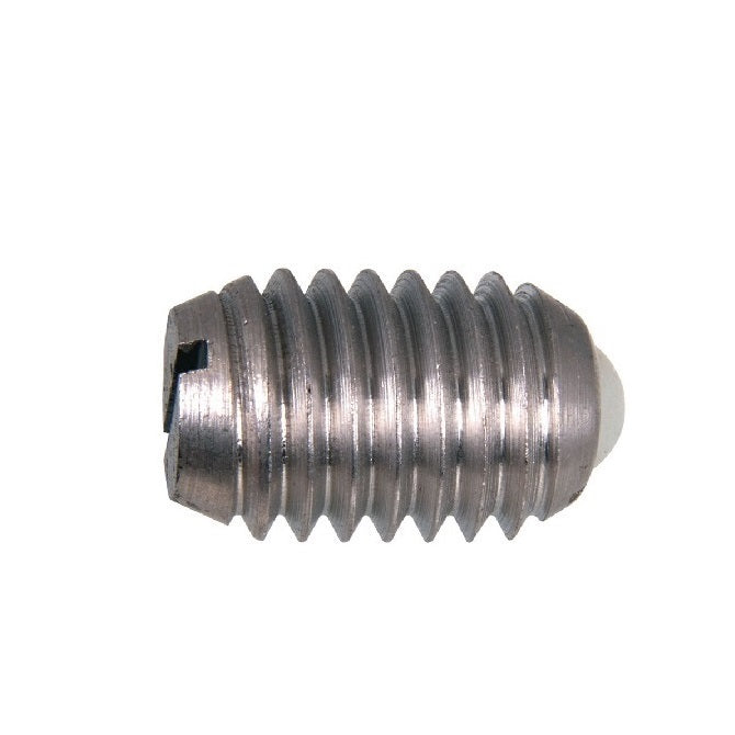 Spring Plungers - 10-32 UNF - 4.76mm - 11.9 mm - 5.6 N No Handle - Stainless Steel Body with Acetal
