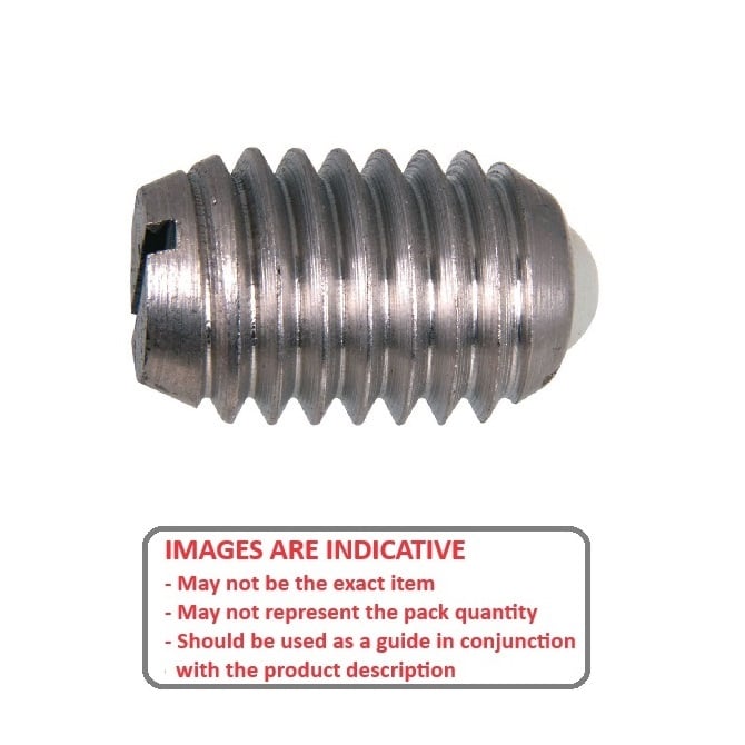 Stantuffo a molla 10-32 UNF x 11,9 mm - Corpo in acciaio inossidabile leggero con acetale - Molla - Filettato - MBA (confezione da 1)