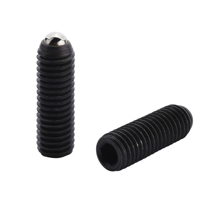 Ball Threaded Plungers - M12 - 12x1.75mm - 20 mm - 6 N Steel Body - Stainless Steel 303/304 Similar to A2, 18-8 HRB80