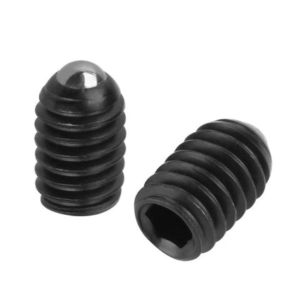 1231916 | PLBT-100M-160-CS-008 (PK-10) --- Ball Threaded Plungers - M10 - 10x1.5mm - 16 mm - 5 N Steel Body - Stainless Steel 303/304 Similar to A2, 18-8 HRB80 Plunger