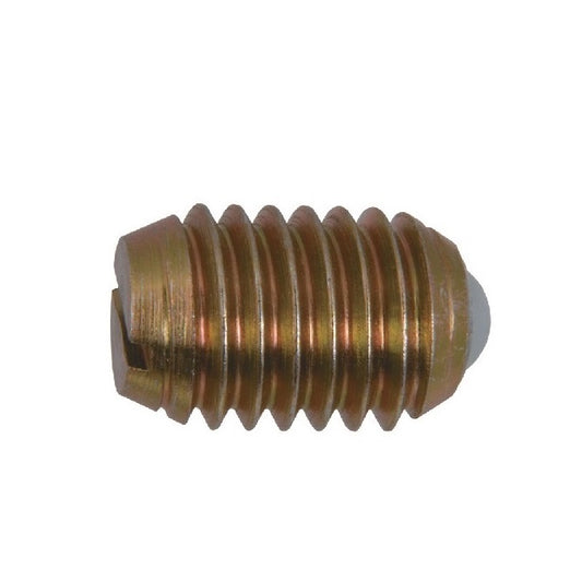 Ball Threaded Plungers - 1/4-20 UNC - 6.35mm - 13.5 mm - 8.9 N  - Steel Body with Nylon Ball