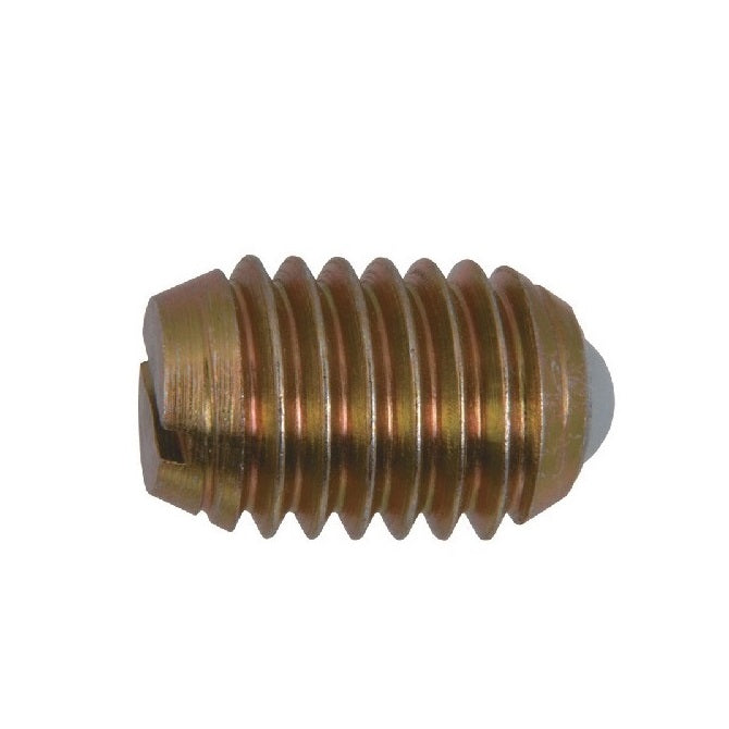 Ball Threaded Plungers - 8-32 UNC - 4.17mm - 8.7 mm - 2.2 N  - Steel Body with Nylon Ball