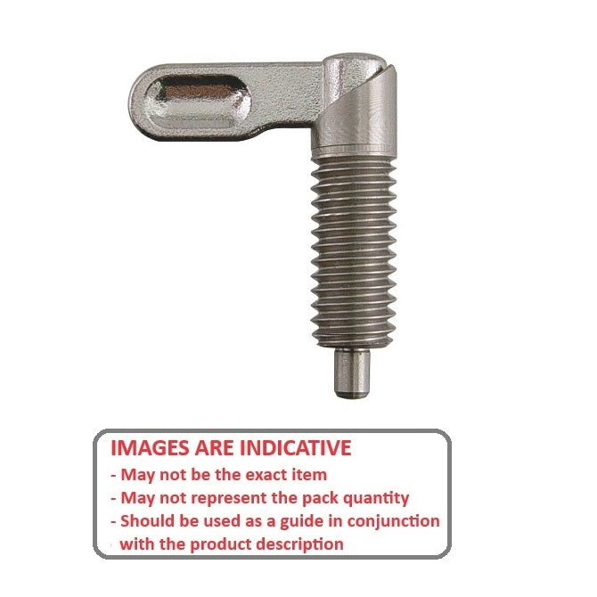 1114931 | PLIT-100-160-200-16-G-S3 (Each) --- Indexing Plungers - M16 - 16x2mm - 32 mm - 1 N Grip - Stainless Steel Plunger