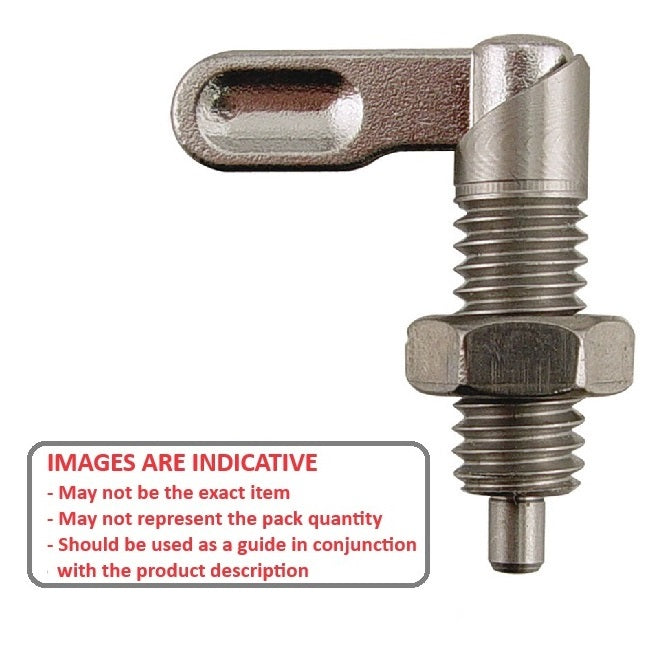 1086162 | PLIT-060-095C-10-G-S3-N (Each) --- Indexing Plungers - 3/8-16 UNC - 9.53mm - 20 mm - 0.6 N Grip - Stainless Steel Plunger