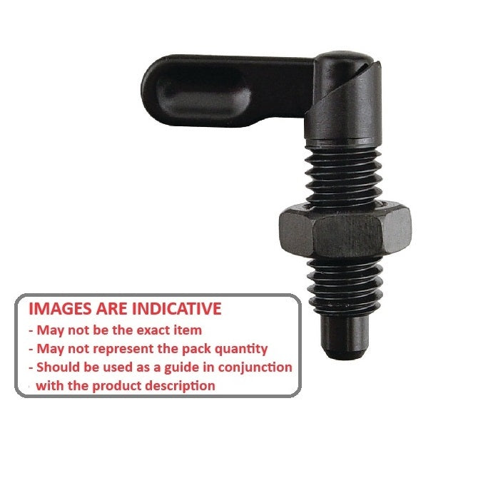 1086158 | PLIT-060-095C-10-G-C-N (Each) --- Indexing Plungers - 3/8-16 UNC - 9.53mm - 20 mm - 0.6 N Grip - Steel Plunger