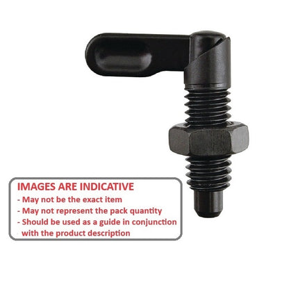 1086158 | PLIT-060-095C-10-G-C-N (Each) --- Indexing Plungers - 3/8-16 UNC - 9.53mm - 20 mm - 0.6 N Grip - Steel Plunger