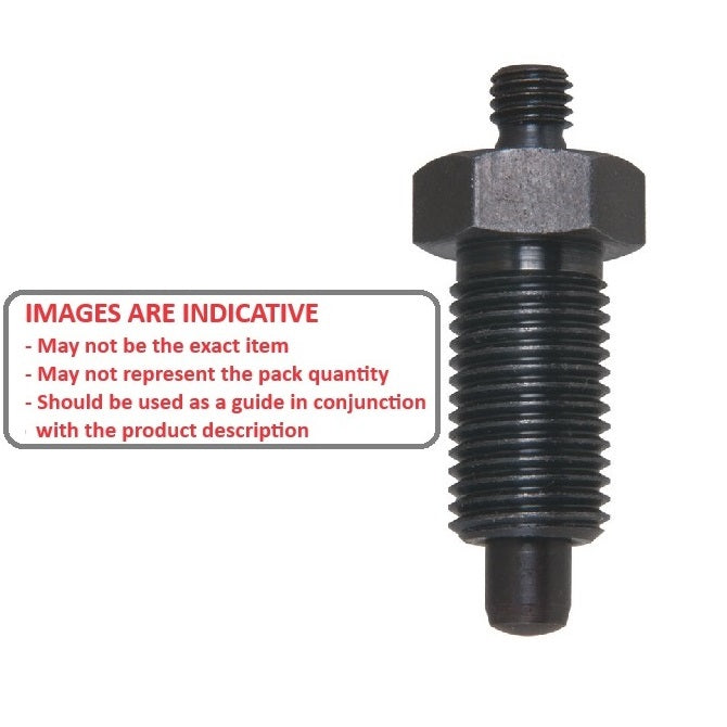 1097833 | PLIT-070-120-150-00-SH-C (Each) --- Indexing Plungers - M12x1.5 - Fine - 20 mm - 0.7 N Non Locking - Steel Plunger