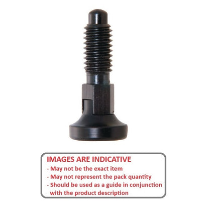 1098340 | PLST-120-250-HCL-008 (Each) --- Spring Plungers - M12 - 12x1.75mm - 25 mm - 2.5 N Acetal Handle - Steel Plunger