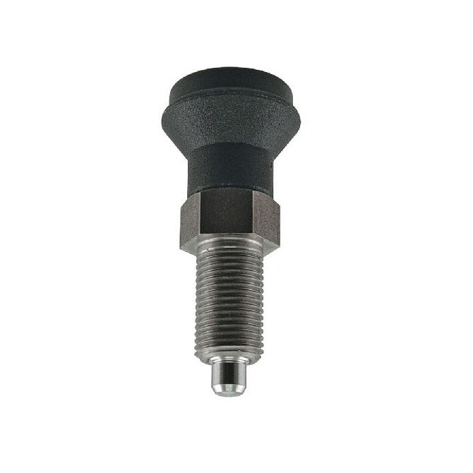 Indexing Pull Knob Plungers - M20 Extra Fine - 20x1.5mm - 74 mm - 1.5 N Stainless and Plastic - Stainless Steel 303 Similar to A2, 304, 18-8 