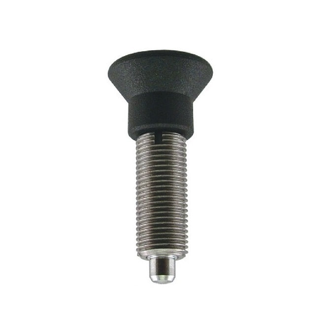 Indexing Pull Knob Plungers - M20 Extra Fine - 20x1.5mm - 78 mm - 6.8 N No Collar - Stainless Steel 303 Similar to A2, 304, 18-8 