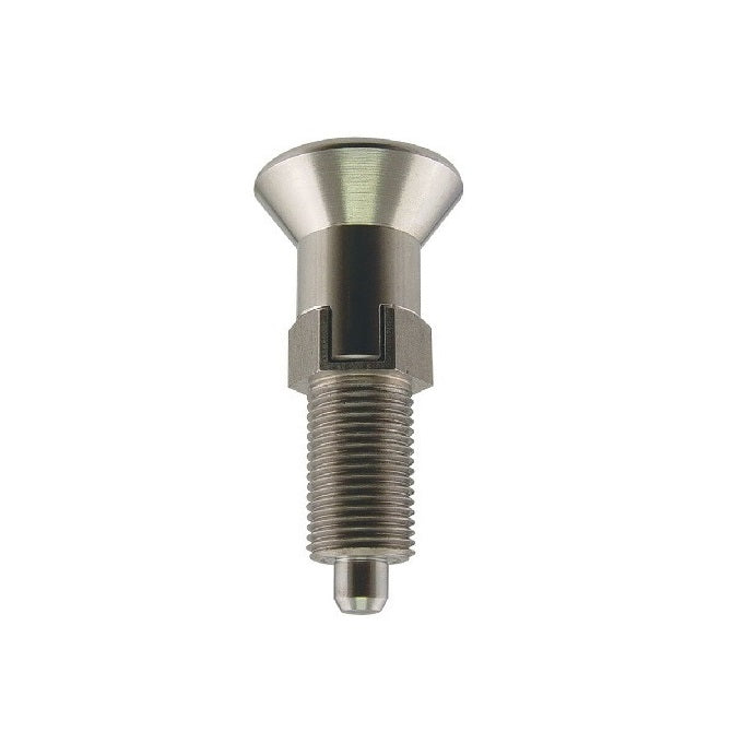 Indexing Pull Knob Plungers - M8 Fine - 8x1mm - 43 mm - 2.7 N  - Stainless Steel 303 Similar to A2, 304, 18-8 