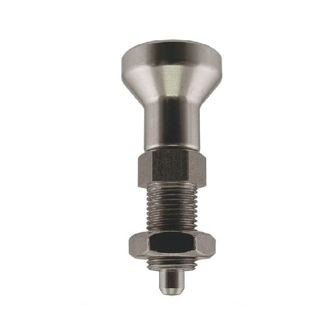 Indexing Pull Knob Plungers - M10x1 - Extra Fine - 50 mm - 2.3 N  - Stainless Steel 303 Similar to A2, 304, 18-8 
