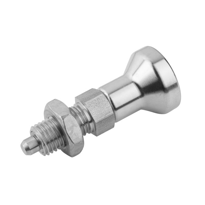 1097830 | PLIT-060-120-150-25-KSH-S3 (Each) --- Indexing Plungers - M12x1.5 - Fine - 20 mm - 0.5 N Non Locking - Stainless Steel Plunger