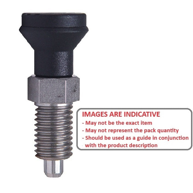 1087824 | PLIT-060-127C-56-K-C (Each) --- Indexing Pull Knob Plungers - 1/2-13 UNC - 12.7mm - 55.9 mm - 0.6 N Non Locking - Steel Plunger