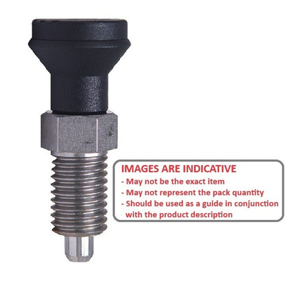 1046383 | PLIT-050-095F-47-K-C (Each) --- Indexing Pull Knob Plungers - 3/8-24 UNF - 9.53mm - 47 mm - 0.5 N Non Locking - Steel Plunger