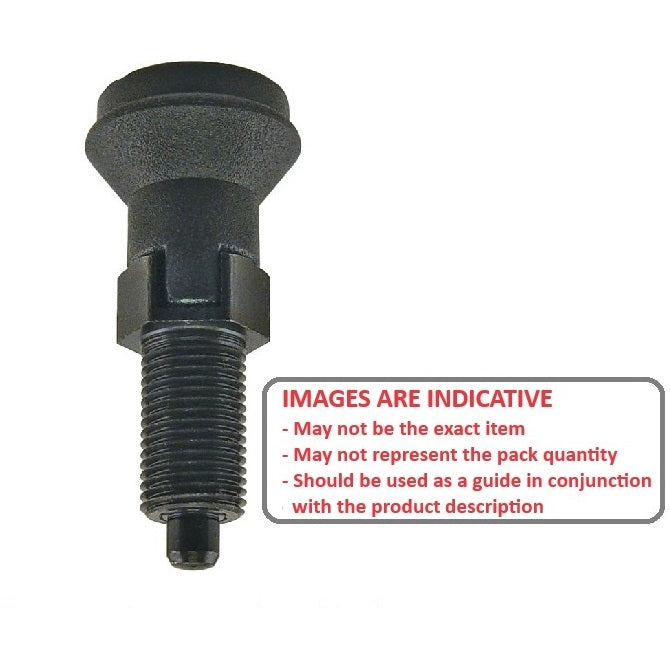 1115801 | PLIT-080-160-150-74-LKP-C --- Indexing Pull Knob Plungers - M16 Extra Fine (16x1.5mm) x 74 mm x 15.9 N